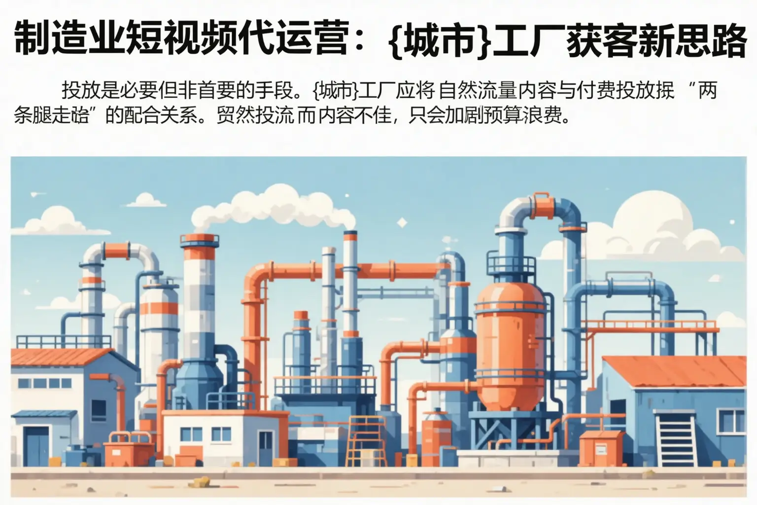 制造业短视频代运营：防城工厂获客新思路